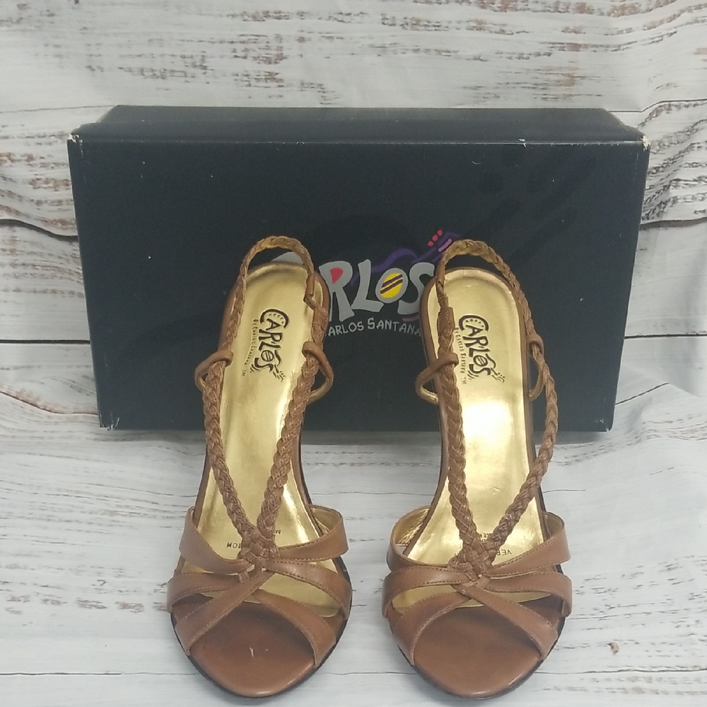 Carlos Santana Vertigo Brown Heels - Picture 2 of 8